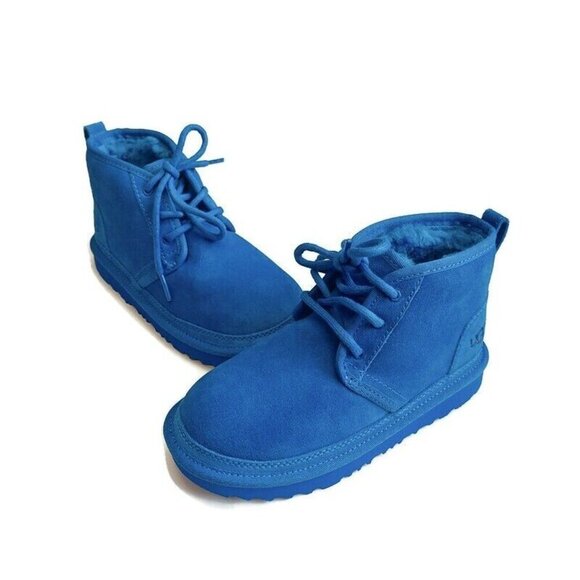 UGG Neumel II Chukka Boots Big Kids Size 5 Womens Sz 6 Suede Dive Blue 1017320K - Picture 4 of 8